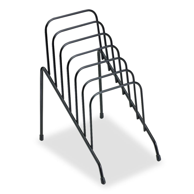 Fellowes Step File Junior Wire Organizer Rack, 6 Sections, Black (72613) - Image 4